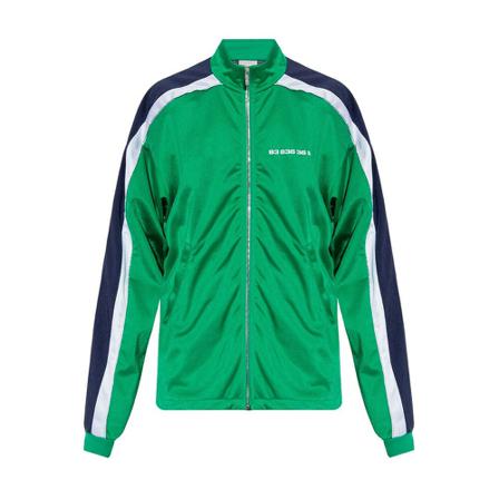 Vtmnts, Sweatshirt with barcode motif Groen, Heren, Maat:S