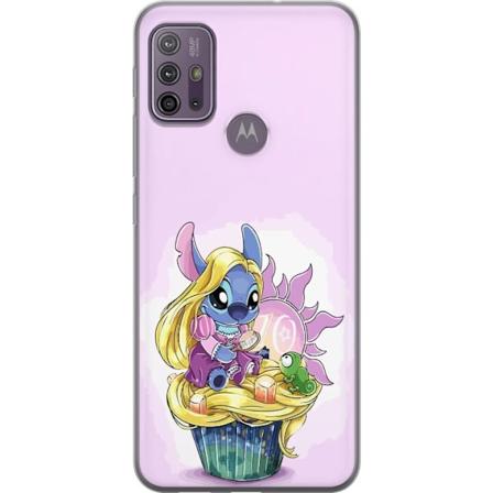 Motorola Moto G10 Genomskinligt Skal Stitch Prinsessa
