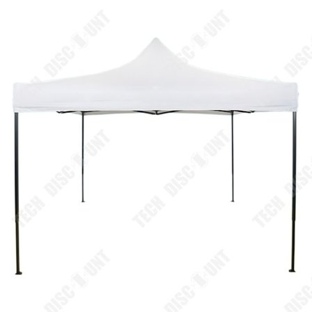 Duk - TD - 3m x 3m - Vattentät - Solbeständig - Vit