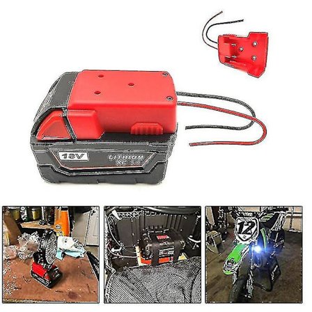 Akkuadapteri Milwaukee M18 Xc 18v - Dock Power 2 johdon lähtö DIY