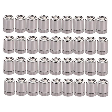 36 kpl Miniatyyrivaloja, Mini LED-valot käsitöihin, Mini-spotit paristoilla (lämmin valkoinen)