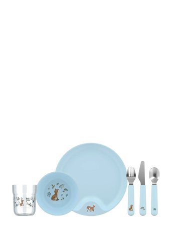 Mepal Børnesæt Mio Forest Friends 6 Dele - Blue - 33.2X10.5X21.8CM