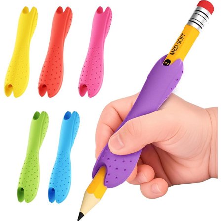 6 stk. Pakke Børn Blyantgreb Ergonomiske Blyantgreb Komfortable Silikone Blyantovertræk Silikone Skrivehjælpemidler Til Skrivning