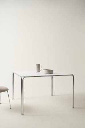 Jotex - Spisebord 120x120 Cm Matt hvit hvit - DAYTON - Kjøp Spisebord hos Jotex