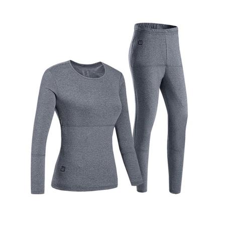 Unisex Usb Eluppvärmd Baslager Topp & Botten Set Long Johns