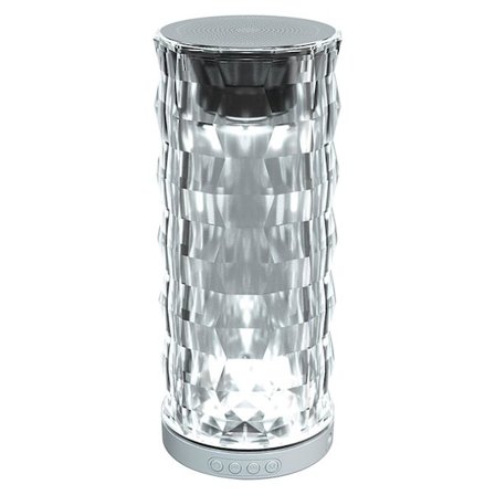 Färgglad kristalllampa smart Bluetooth-högtalare subwoofer ljud bärbar mini skrivbord