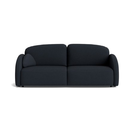 Salerno 3 personers sovesofa, opbevaring, Loop Mørkeblå, 232x103x93cm - Komfortabel sofa med magasin og nem udtræksfunktion som sovesofa