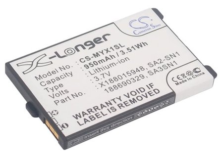 Batteri til smarttelefon, mobil for Sagem MY-X1, MYX2-2, X5