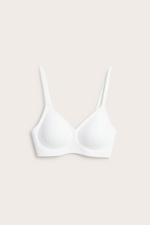 Kappahl | Bøyleløs BH Hvit M | Hvit