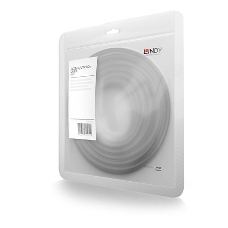 Lindy 2m Cat.5e U/UTP Cable Grey Factory Sealed