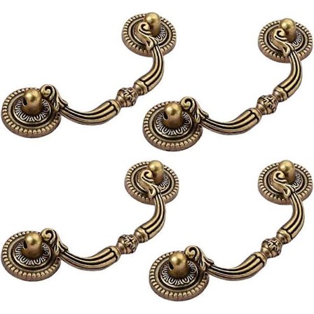 6 st Retro Lådhandtag Pinnar Möbel Dörrhandtag med Skruvar Lådhandtag för Skåp Byrå QLH