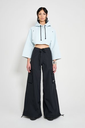 Lilla Tre Cropped Raincoat Frost Grey