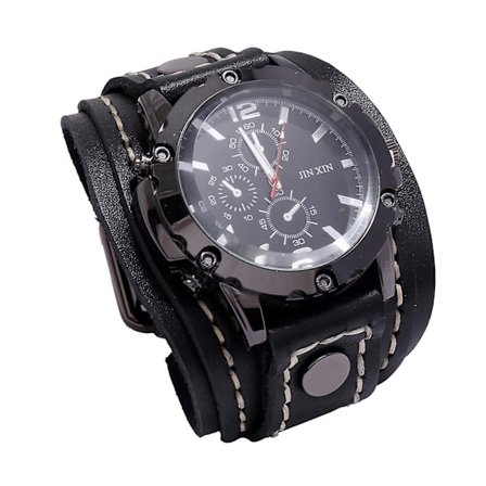 Herre Armbåndsur Mann Klokke Armbånd Komfortabel Bredt Lærreim for Menn