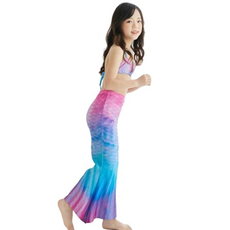 Tyttöjen Merenneito Hännän Uimapuku Bikineillä