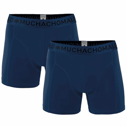 Muchachomalo Boxer Solid 2pk Navy/Navy