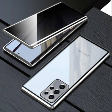 Samsung S23 Ultra Privacy -magneettikotelo, kaksipuolinen luottamuksellinen vakoilunestometallinen adsorptiokansi