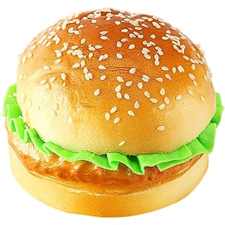 Keinotekoinen leipä, väärennösleipä, simuloitu ruokamalli, keittiörekvisiitta, hampurilainen