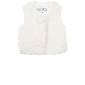 Tartine et Chocolat White Faux Fur Vest 9 Months - Coats and jackets - 9 months - White