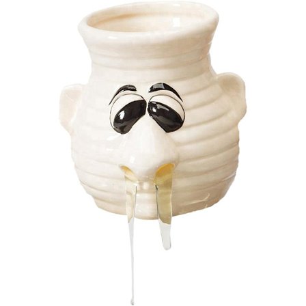 Æggeadskiller Sjovt Køkkenredskab - Sjov Snotnæse Æggeadskiller Værktøj Nyttigt Til Madlavning Og Bagning Hvid