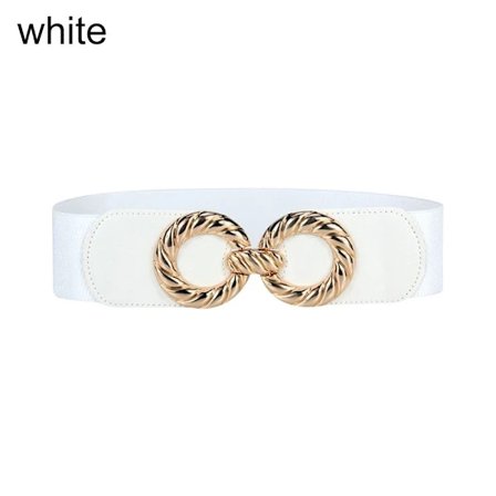 Elastiska bälten midjeband VIT vit