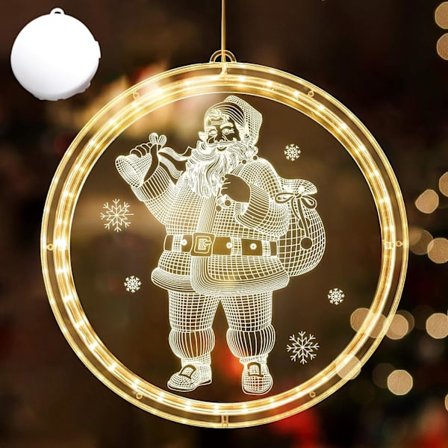 Julepynt vindue lys, hængende vindue lys