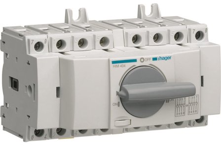 Hager HIM404 Reservekraftsomkobler 40 A 4-polet, Elfordeling & strømforsyning