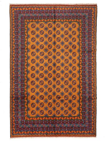 Handgeknoopt Afghan Fine Vloerkleed 192X290
