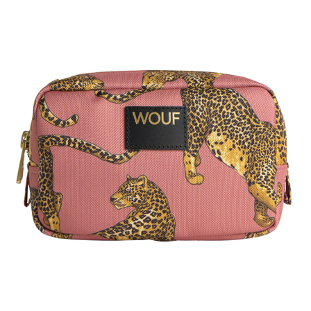 WOUF Blush Leopard Makeup Bag, 1 stk