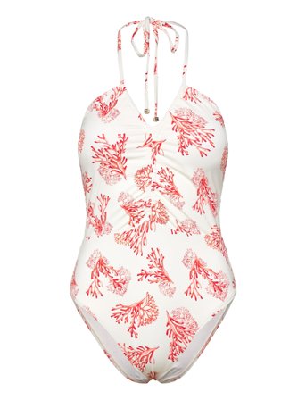 Malina | Misty Ruched Halterneck Swimsuit | XL