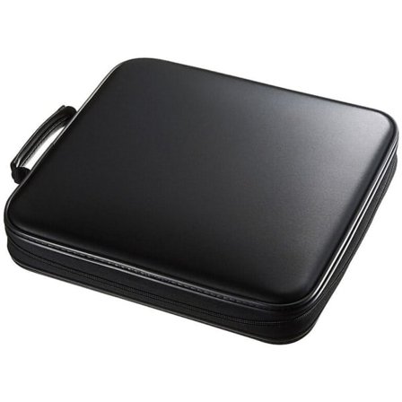 Suuri DVD-laukku Kannettava levyjen säilytyslaukku Käytännöllinen CD-pidike Laukku Musta 30X28.5cmcm Musta 30X28.5cmcm