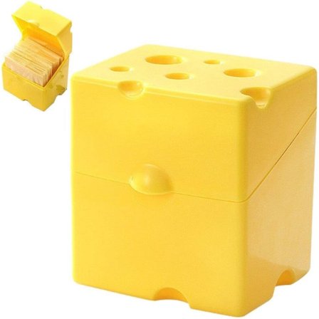 Ost Oppbevaringsboks med Lokk Baconbeholder Liten Matboks Snacks Oppbevaringsboks Skivet Ost Oppbevaringsbeholdere for Kjøleskap