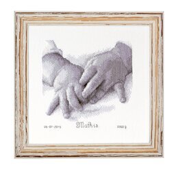 Broderipakke Fødselsbilde Ti små fingrer - Vervaco