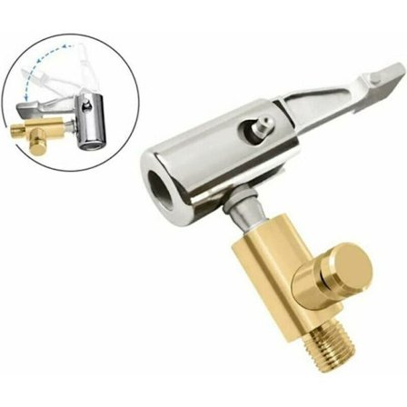 Bilventil-adapter, bærbar bildæksventil-adapter til bildæk med gevind