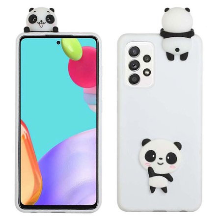 Sødt 3D Dukke Dekor TPU + Silikone Telefon Cover Case til Samsung Galaxy A52 5G/4G / A52s 5G