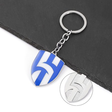 2-pack Färgglada metallnyckelringar för bilar, souvenirer och presenter till fotbollsfans