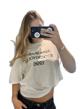 Vit oversized t-shirt Acne Studios