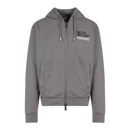 Dsquared2 Zip-throughs Grå, Herre Trøjer, Størrelse: L