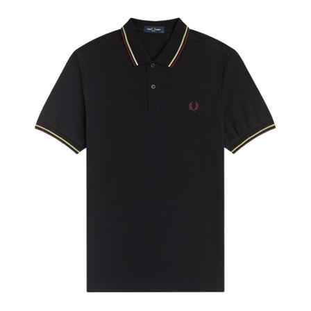 Fred Perry Twin tipped Pole Sort, Herre Polo