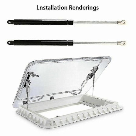 2 X Gasfjedre Passer til Dometic For Seitz Heki Campingvogn Tagluge Skylight 330mm Uk