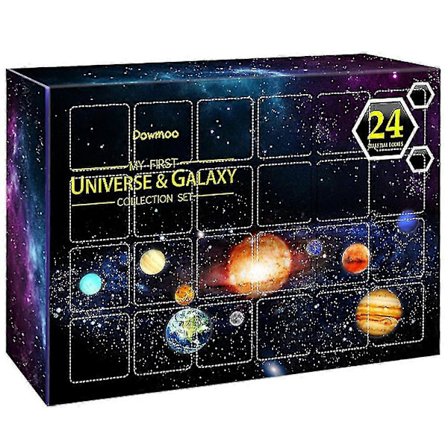 2023 Julekalender med 24 Universet Galaxy Planet Vedhæng Dekoration Julegave 24 Dages Nedtælling Blind Box Gave Til Børn Voksne -NMAOV