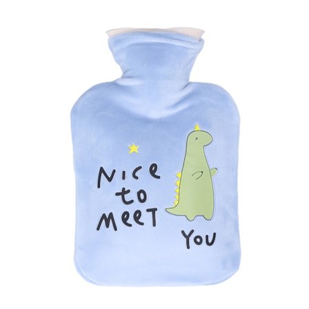 1000 ml varm vandflaske fortykket lækagesikker varm vandpose håndvarmer fødder varmer til smertelindring WinterBlue