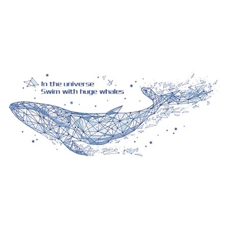 Geometrinen valas seinätarra, seinätarra tarra, seinäkoriste