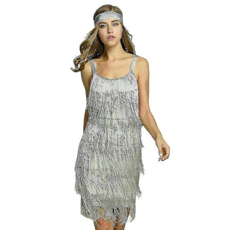 Upea Gatsby-mekko 1920-luvun vintage-tyylinen hapsumekko naisille