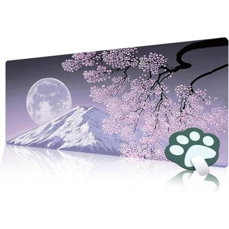 1 kpl Hiirenmatto Pelik ytt n Purppura Minimalistinen Japanilainen Kirsikankukka Ty p yd n Matto Peli Esteettinen Laajennettu Liukumaton Kumialusta