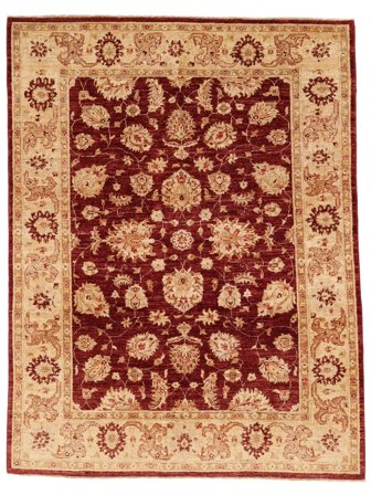 Orientalisk Ziegler Fine Matta 147X194 Brun/Mörkröd Ull, Pakistan
