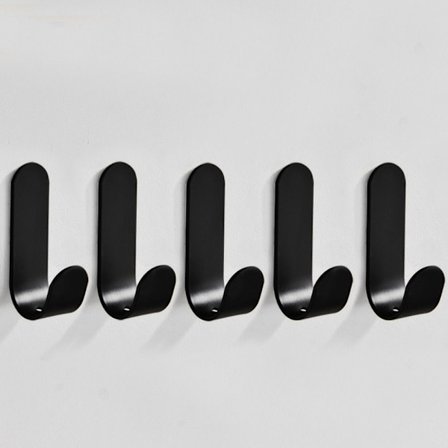 5 stk Knage hængende spænde SORT