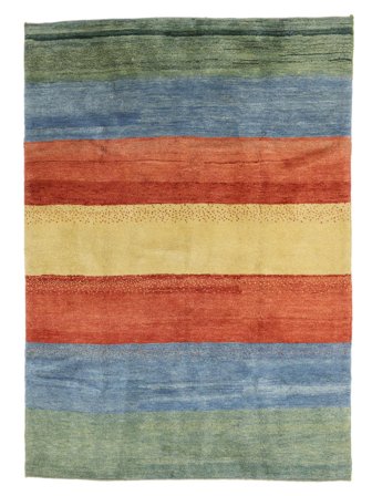 170X234 Tapis Gabbeh Persan Fine Moderne Vert/Bleu Foncé (Laine, Perse) Carpetvista