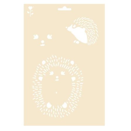 A4 stencil - igelkottar