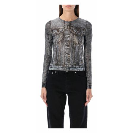 Diesel, Long Sleeve Tops Zwart, Dames, Maat:S