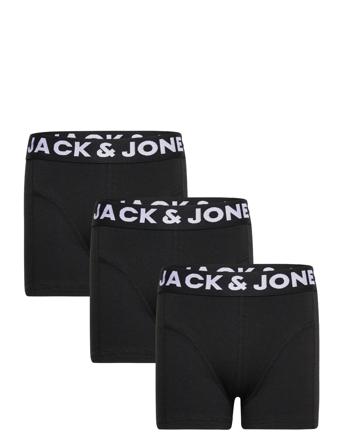 Sense Trunks 3-Pack Jr Night & Underwear Underwear Underpants Svart Jack & J S*Betinget Tilbud